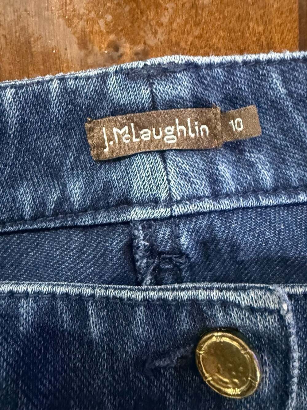 J.McLaughlin Lexi Mid-Rise Straight Leg Jeans in Dark Wash - Picture 4 of 9